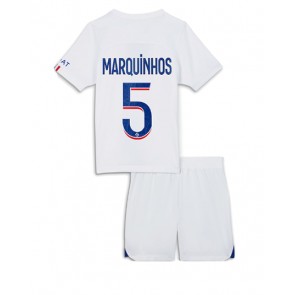 Paris Saint-Germain Marquinhos #5 kläder Barn 2022-23 Tredje Tröja Kortärmad (+ korta byxor)